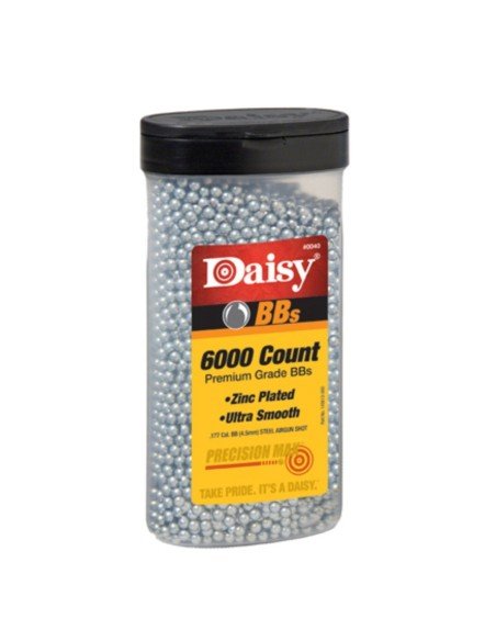 Balines BBs Daisy Niquelados 4.5mm AirSoft (Tarro de 6000 unidades) 