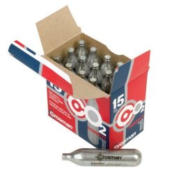 15 Pipetas de Aire Comprimido CO2 Crosman 12 Gr (paq x 15 unidades)