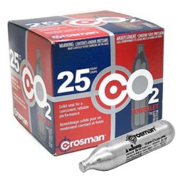 25 Pipetas de Aire Comprimido CO2 Crosman 12 Gr (paq x 25 unidades)