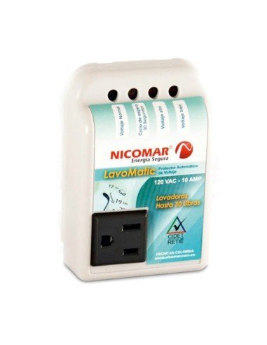 Protector de Voltaje Lavomatic 110V 10 amp