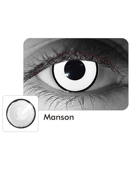Lentes de Contacto Crazy Manson White blancos