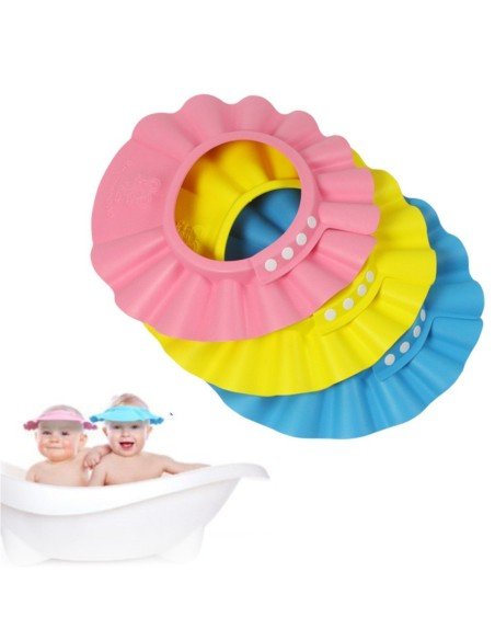 Gorro Visera de Ducha para Baño Bebé Niño Protege sus Ojos del shampoo