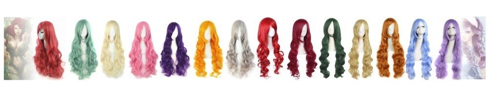 Pelucas Onduladas 80 cm | Cosplay Largas con Volumen