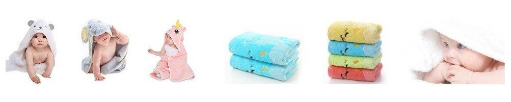 ⭐Toallas bebé con diseños colores divertidos materiales suaves seguros