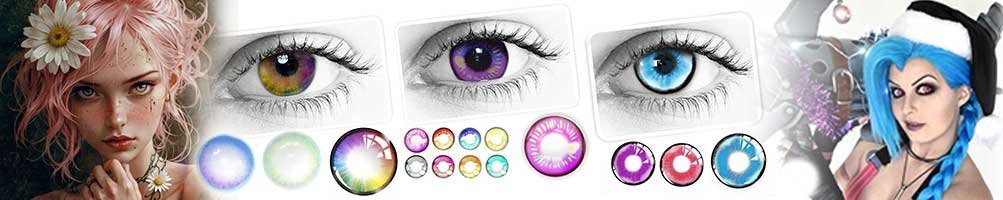 Lentes Cosplay Cyber Fantasía  | Kawaii, Multicolor y Creativos