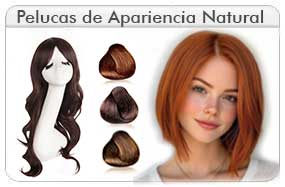 Pelucas Unicolor de Apariencia Natural