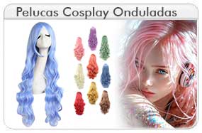 Pelucas Onduladas Cosplay
