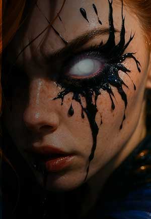 Lentes de contacto FX Blind , Ojo Ciego