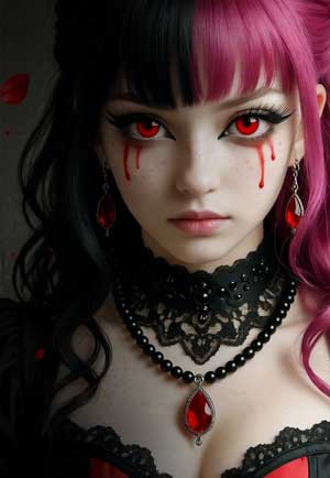 Lentes de contacto G&oacute;ticos Bestiales &eacute;poca de vampiros