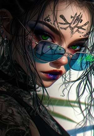 Lentes manson una mirada llena de estilo